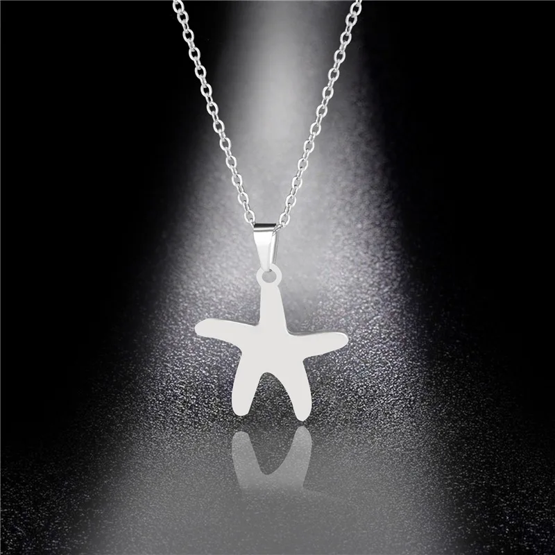 Stainless Steel Necklace Fashion Starfish Pendant Necklace Simple Style Cute Female Marine Life Jewelry
Stainless Steel Necklace Fashion Starfish Pendant Necklace Simple Style Cute Female Marine Life Jewelry