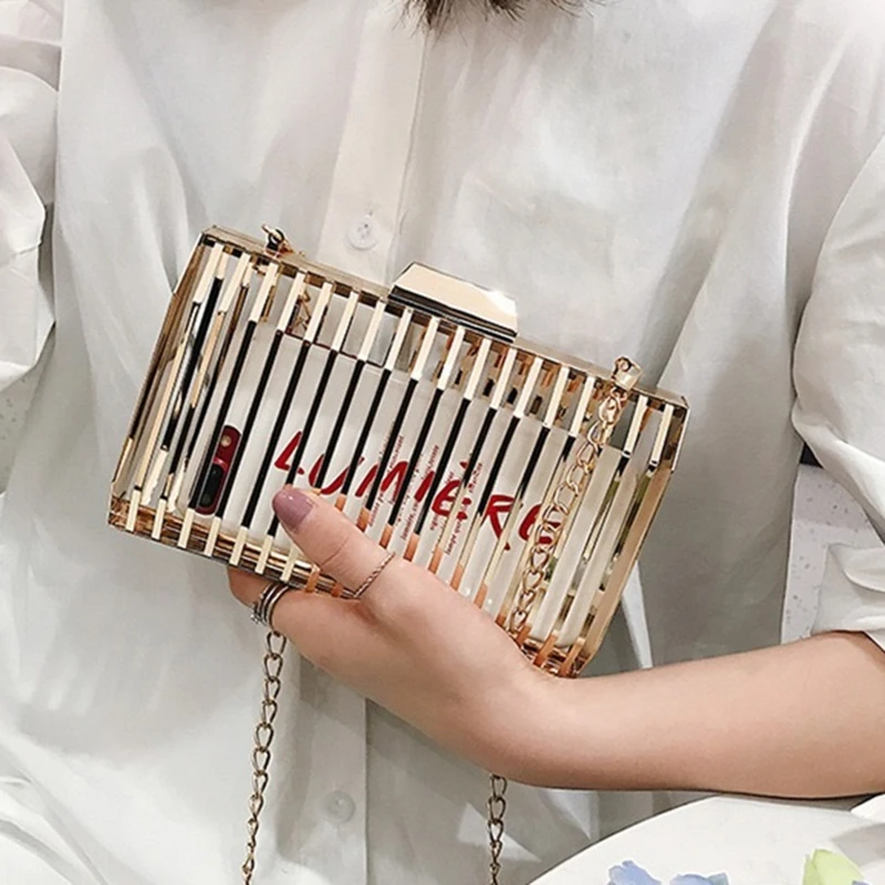 Unique Design Metal Hollow Fashion Women's Evening Clutch Bag Ladies Chain Shoulder Bag Crossbody Messenger Party Bag Mujer Sac
Unique Design Metal Hollow Fashion Women's Evening Clutch Bag Ladies Chain Shoulder Bag Crossbody Messenger Party Bag Mujer Sac