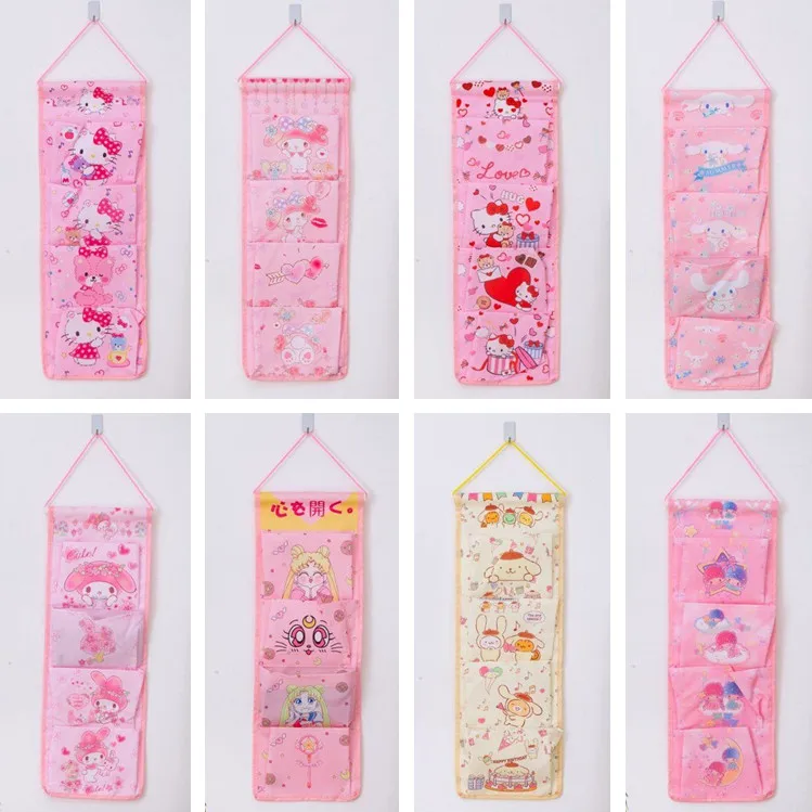 1Pc Cartoon Melody Cinnamoroll Hello kitty Wall Hanging Storage Bag Fashion Makeup Organizer 4 Pockets Pouch Bags
1Pc Cartoon Melody Cinnamoroll Hello kitty Wall Hanging Storage Bag Fashion Makeup Organizer 4 Pockets Pouch Bags