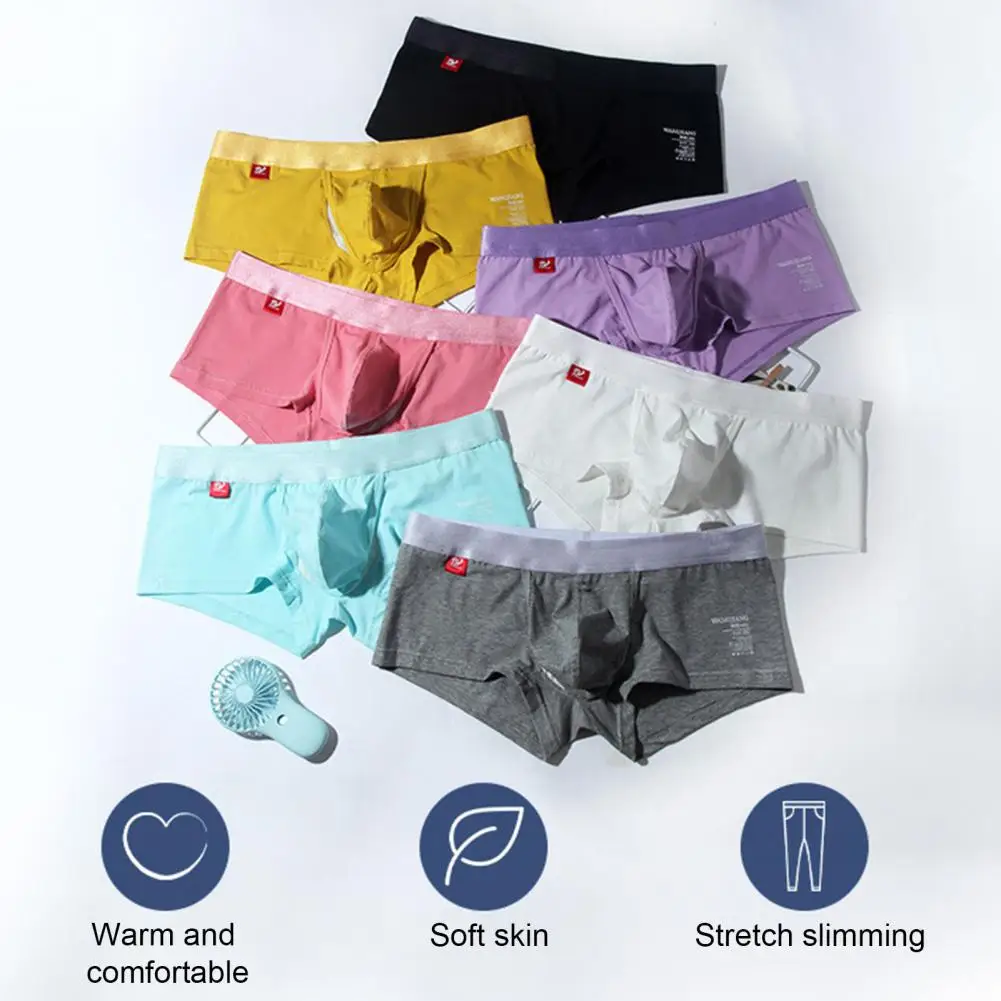 Sweat-absorbent Boxers Breathable Men's Boxers with U Convex Bulge Pocket Moisture-wicking Fabric Soft Comfortable for Everyday
Sweat-absorbent Boxers Breathable Men's Boxers with U Convex Bulge Pocket Moisture-wicking Fabric Soft Comfortable for Everyday