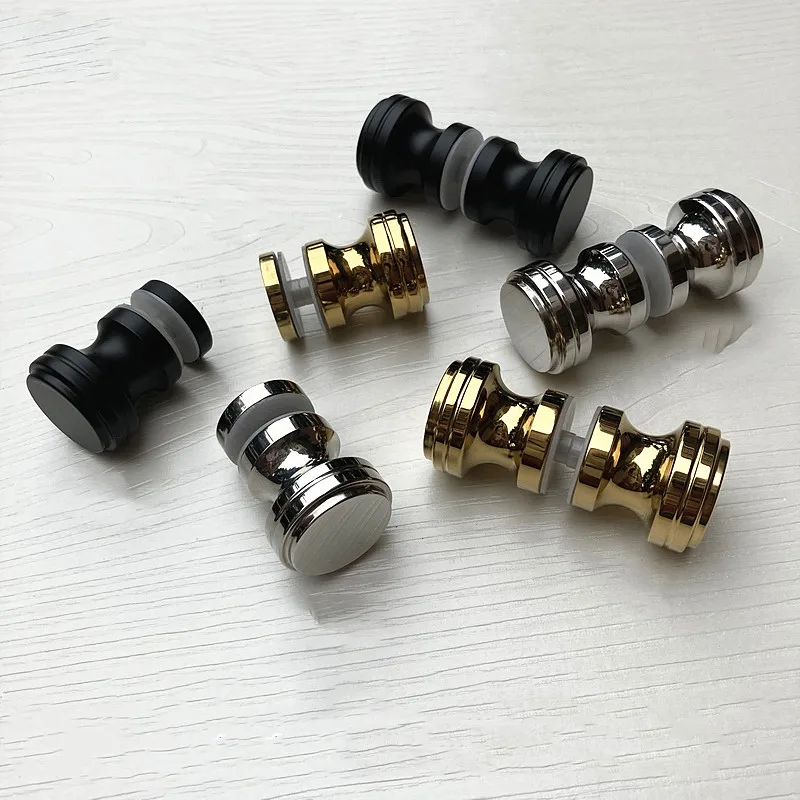 304 stainless steel single hole shower room bathroom glass door cabinet door handle titanium black solid(LQ29) 
304 stainless steel single hole shower room bathroom glass door cabinet door handle titanium black solid(LQ29)