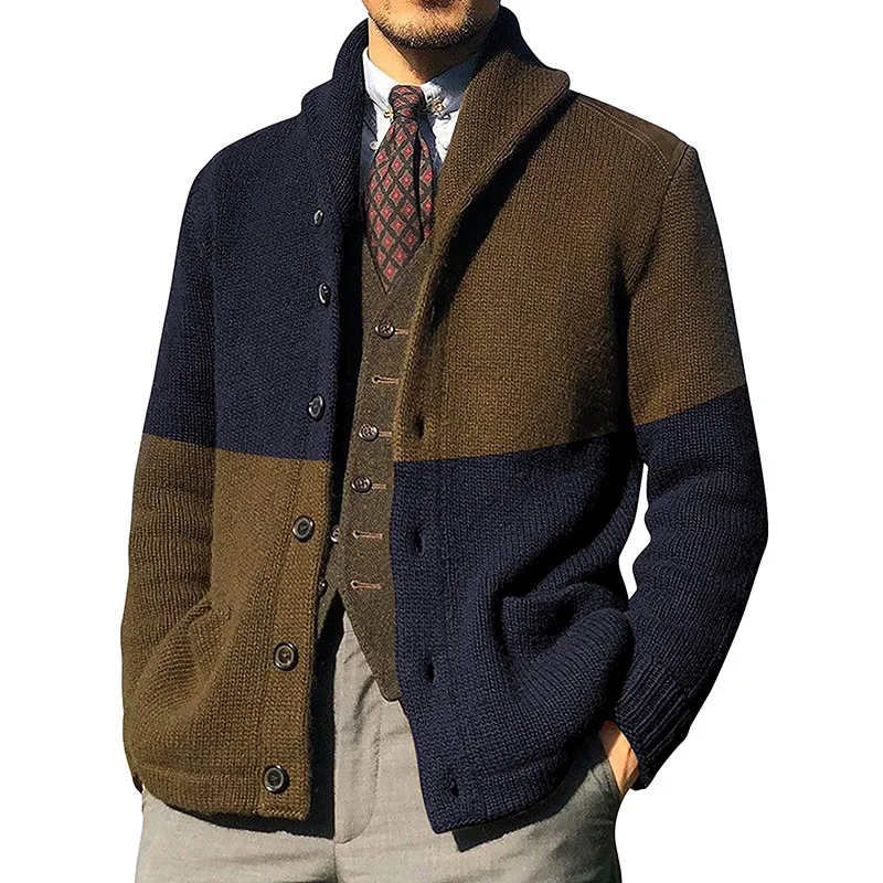 Vintage Mens Cardigan Sweater Coat Patchwork Knitted Outwear with Pocket Warm Wool Cardigan Sweater Jumper 2021 Autumn Winter
Vintage Mens Cardigan Sweater Coat Patchwork Knitted Outwear with Pocket Warm Wool Cardigan Sweater Jumper 2021 Autumn Winter