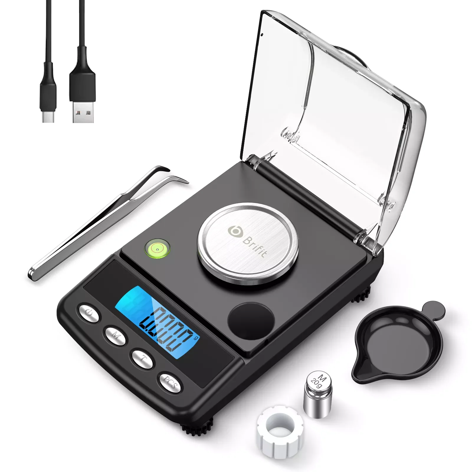 0.001g Precision Electronic Scales Digital Jewelry Scale 20g USB Powered Electronic Weighing Scale LCD Mini Lab Balance Scales
0.001g Precision Electronic Scales Digital Jewelry Scale 20g USB Powered Electronic Weighing Scale LCD Mini Lab Balance Scales