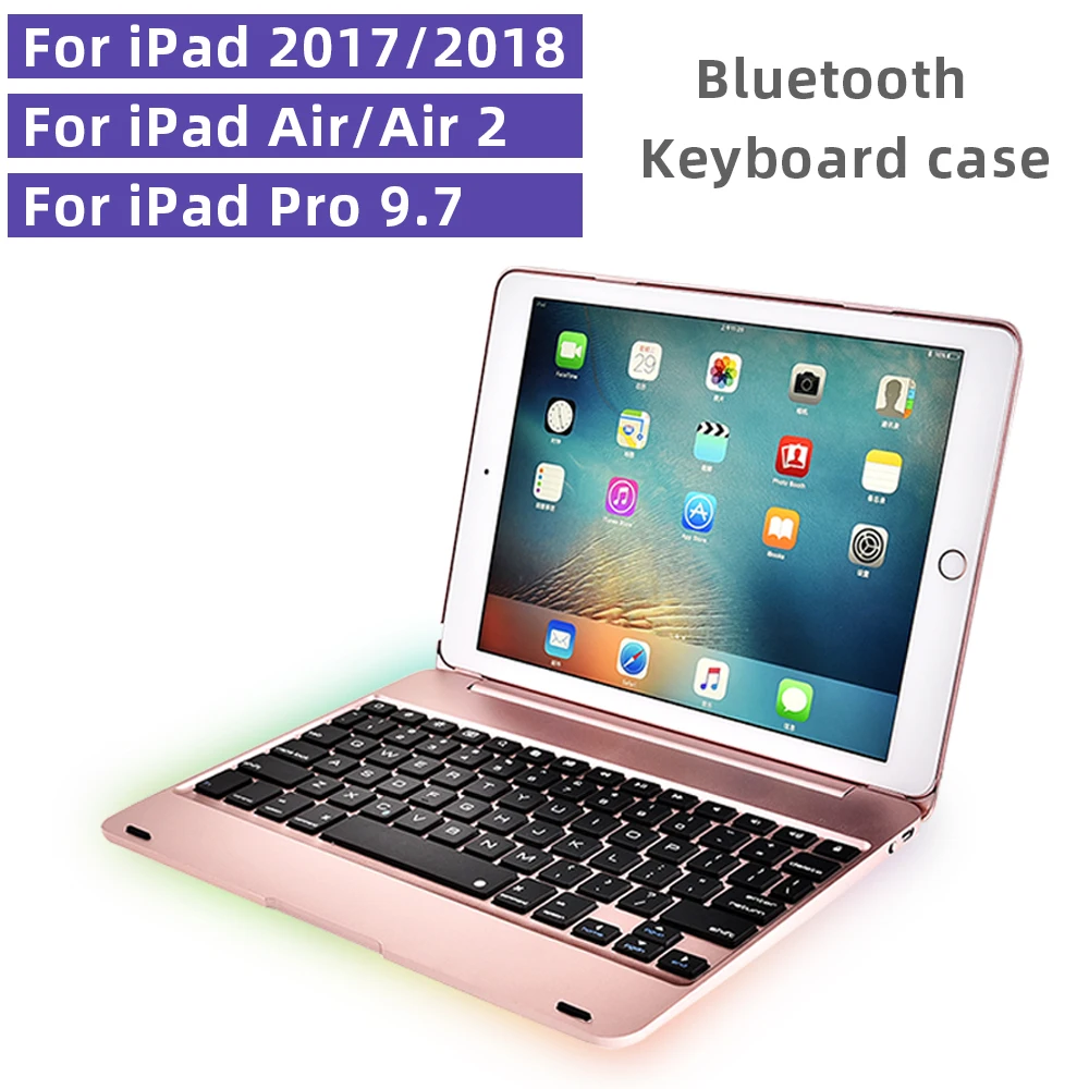 Top Flip Keyboard For iPad 9.7 2017 2018 5th 6th Gen Wireless Bluetooth Keyboard Case For iPad 5 Air / Air 2 Pro 9.7 Inch Cover
Top Flip Keyboard For iPad 9.7 2017 2018 5th 6th Gen Wireless Bluetooth Keyboard Case For iPad 5 Air / Air 2 Pro 9.7 Inch Cover