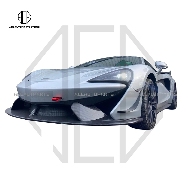Для Mclaren 540c 570s сухой передний бампер из углеродного волокна нож для ветра