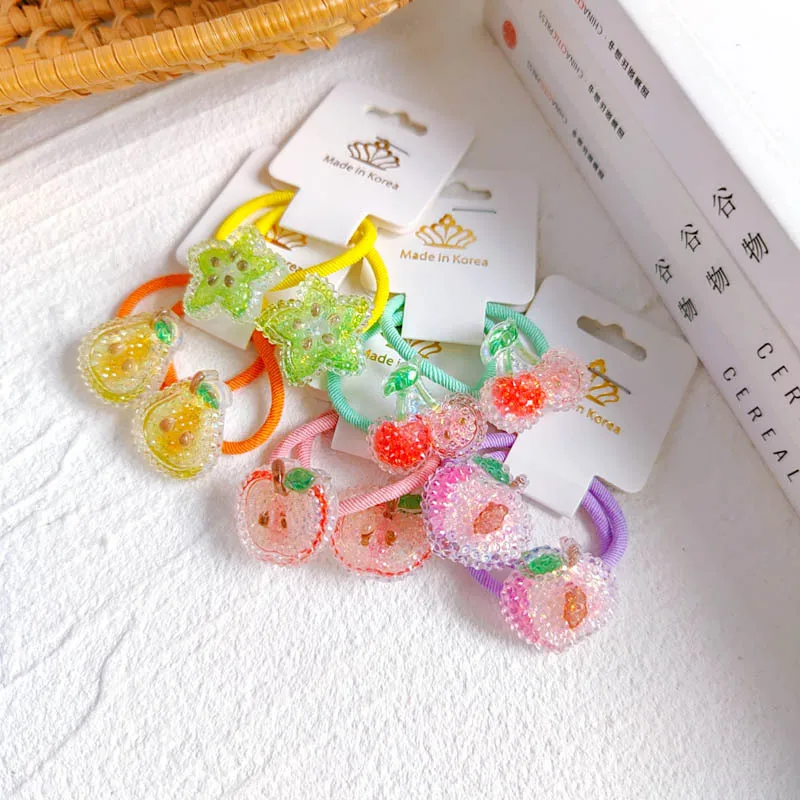 2PCS New Cartoon Shiny Crystal Fruit Kids Elastic Hair Bands Cute Children Hair Ties Girls Hair Accessories Baby Headwear
2PCS New Cartoon Shiny Crystal Fruit Kids Elastic Hair Bands Cute Children Hair Ties Girls Hair Accessories Baby Headwear