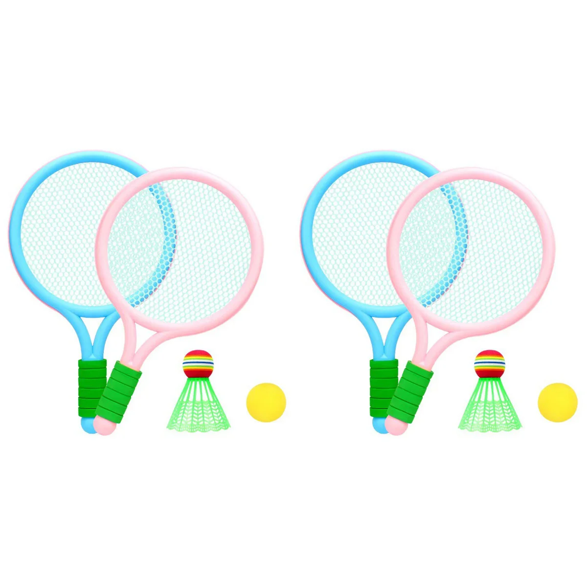 2 Sets Portable Kids Sports Playthings Badminton Rackets Tennis Racket Badminton Kit for Training Kids Outdoor Playing
2 Sets Portable Kids Sports Playthings Badminton Rackets Tennis Racket Badminton Kit for Training Kids Outdoor Playing
