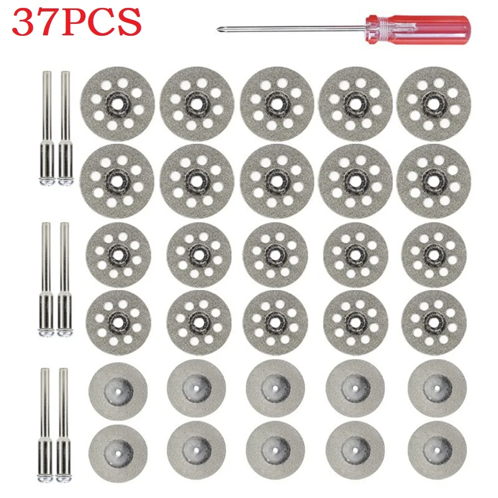 37 Pcs Diamond Cutting Disc Circular Saw Blade 18/22/25mm 3mm Mandrel Shank Hand Screwdriver Set For Power Grinder Cutting Tools
37 Pcs Diamond Cutting Disc Circular Saw Blade 18/22/25mm 3mm Mandrel Shank Hand Screwdriver Set For Power Grinder Cutting Tools