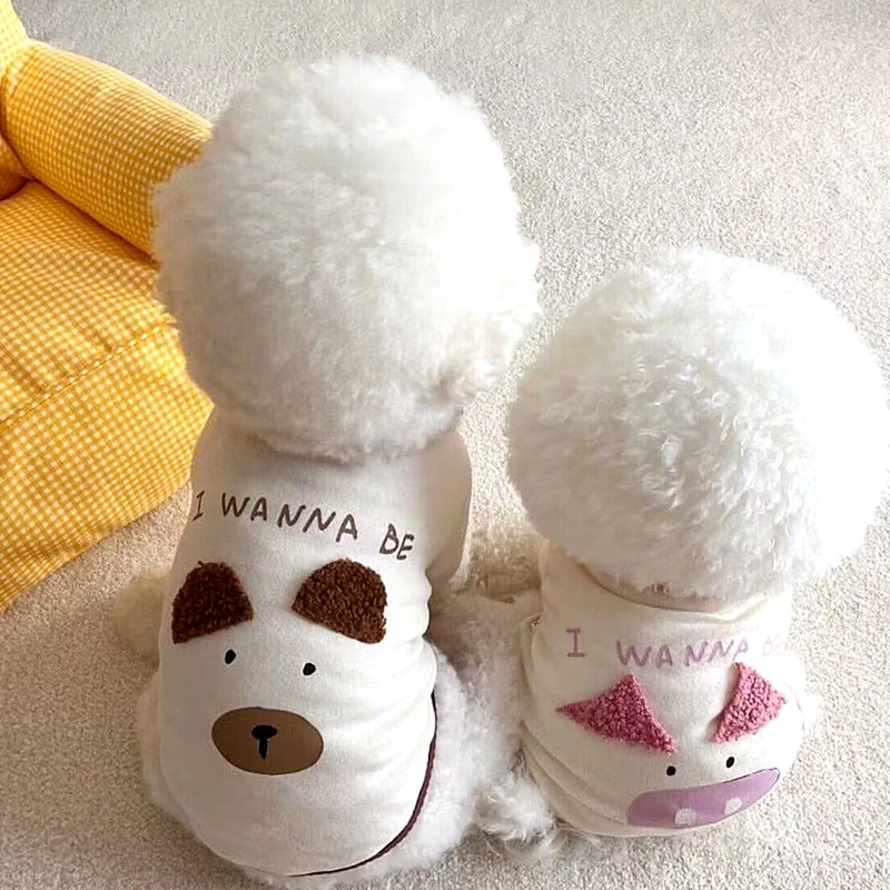 Animal Embroidery Teddy Clothes Summer New Pet T-shirt Pomeranian Breathable Vest Puppy Pullover Popular Pet Supplies 
Animal Embroidery Teddy Clothes Summer New Pet T-shirt Pomeranian Breathable Vest Puppy Pullover Popular Pet Supplies