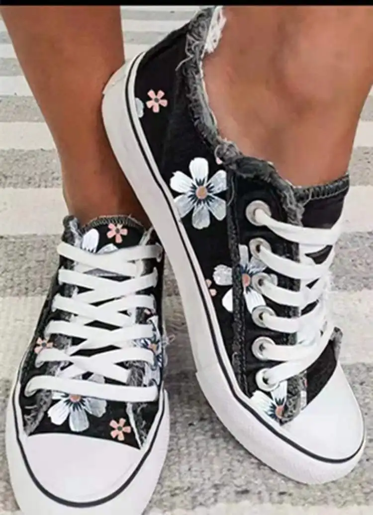 Platform Women Canvas Shoes 2022 Fashion Flowers Casual Shoes Women Lace Up Flats Women Loafers Plus Size 43 Zapatos Mujer
Platform Women Canvas Shoes 2022 Fashion Flowers Casual Shoes Women Lace Up Flats Women Loafers Plus Size 43 Zapatos Mujer