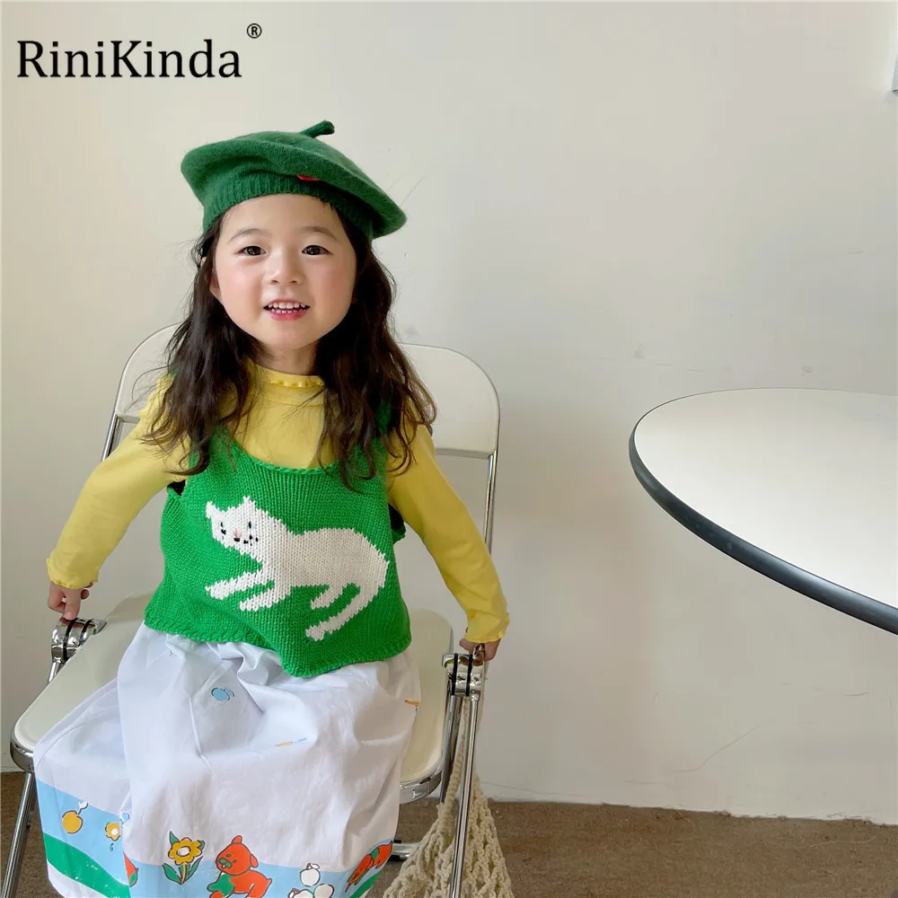 RiniKinda 2022 Autumn Children Vests Coats Warm Cartoon Waistcoats for Girls Knit Top Fall Fashion Casual Vest Knitwear Clothes
RiniKinda 2022 Autumn Children Vests Coats Warm Cartoon Waistcoats for Girls Knit Top Fall Fashion Casual Vest Knitwear Clothes