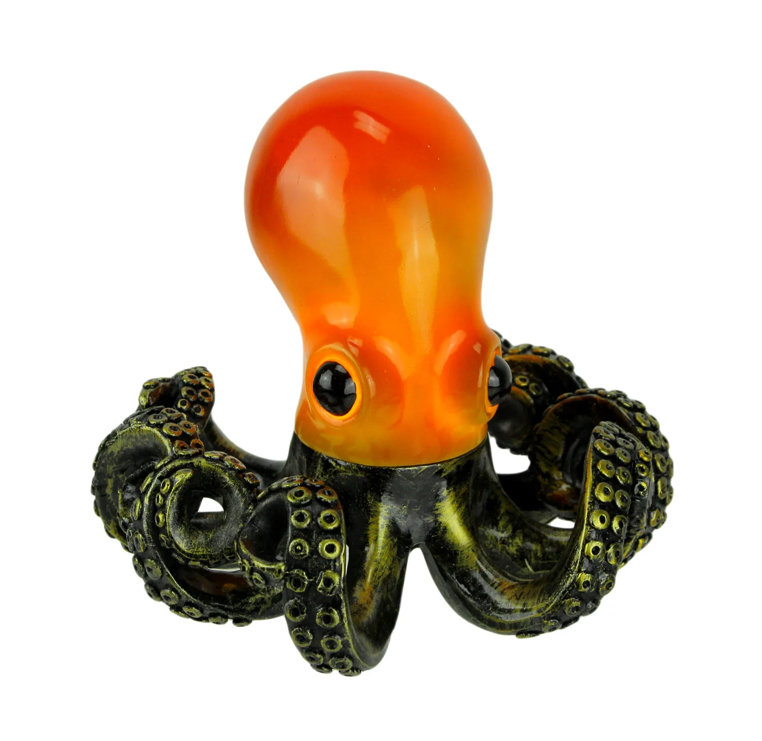 HMTX Orange and Antique Bronze Coastal Art Octopus Coiled Tentacles Accent Lamp Small
HMTX Orange and Antique Bronze Coastal Art Octopus Coiled Tentacles Accent Lamp Small