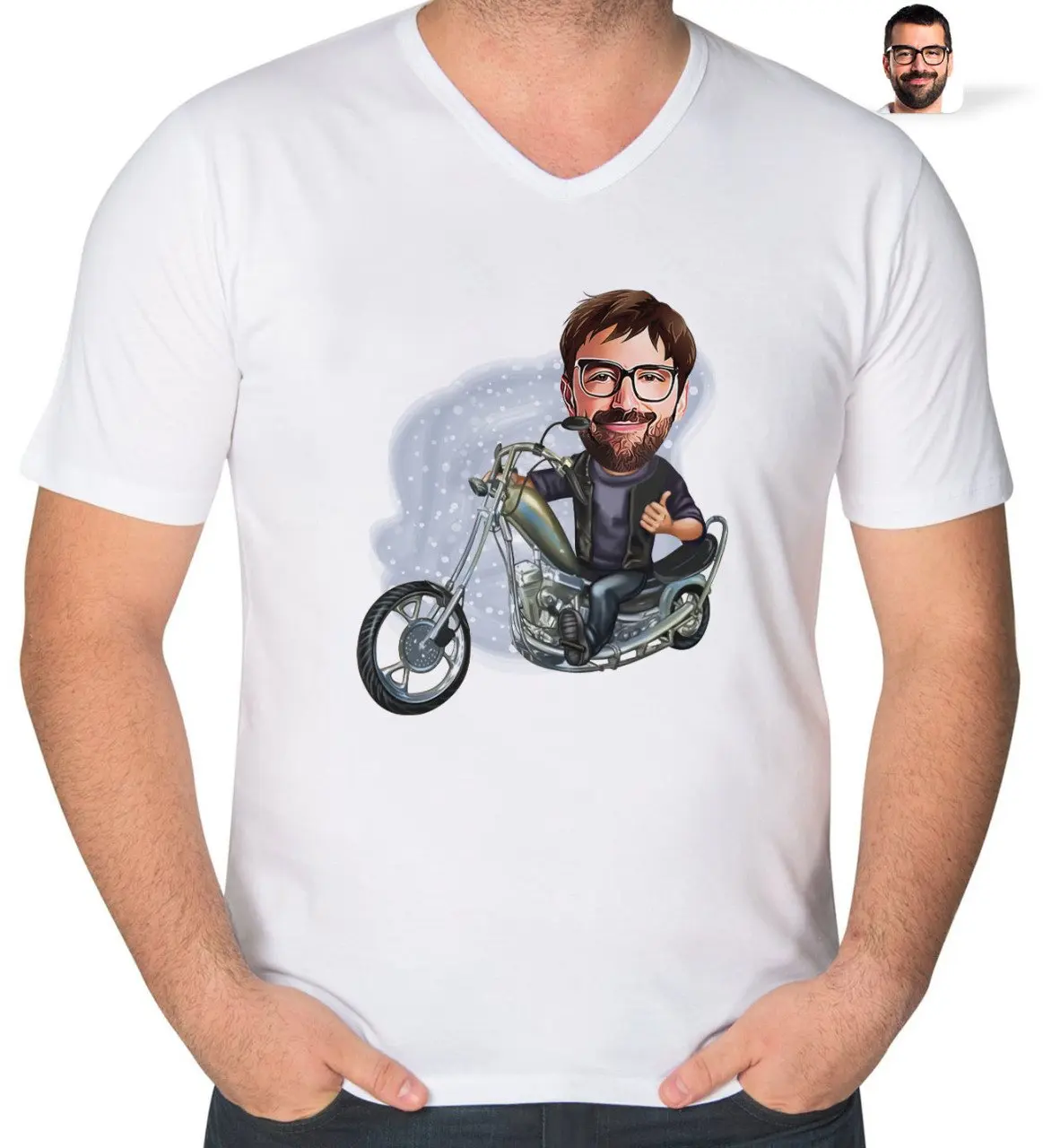 Персонализированная Мужская карикатура для байкеров, V-образный воротник, tiş--- 4
Персонализированная Мужская карикатура для байкеров, V-образный воротник, tiş--- 4