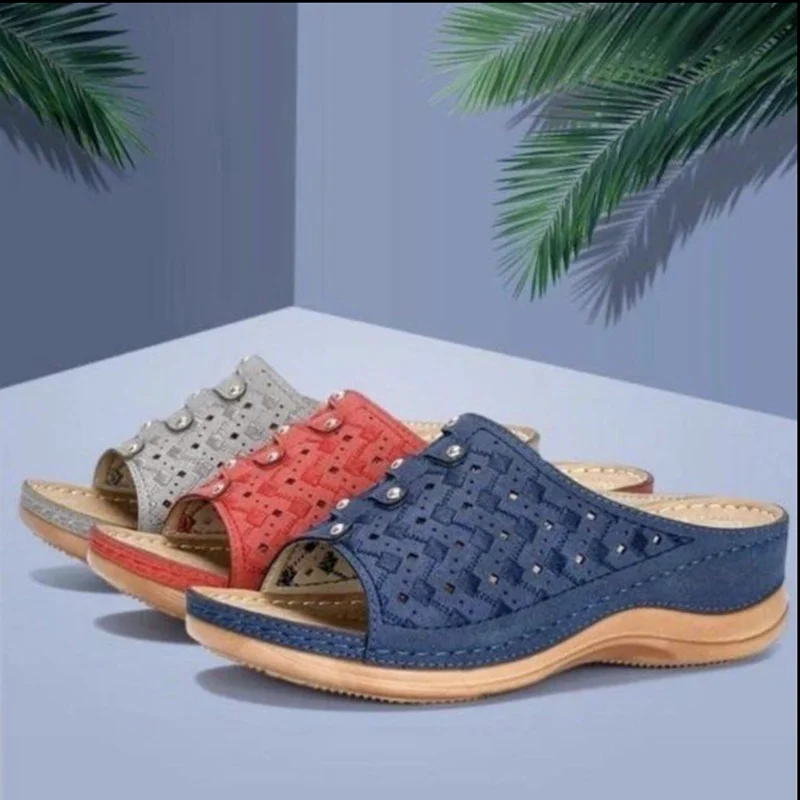 Сандалии женские на танкетке без застежки, повседневные босоножки на плоской подошве, открытый носок, Винтажная обувь, лето 2022
Сандалии женские на танкетке без застежки, повседневные босоножки на плоской подошве, открытый носок, Винтажная обувь, лето 2022