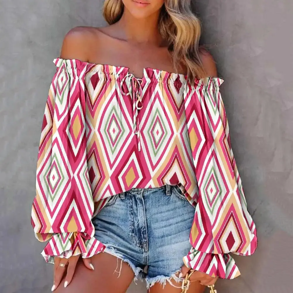 Shirt Blouse Thin Skin-Touch Drawstring Collar Loose Casual Rhombus Printed Elegant Shirt Casual Shirt Female Clothes
Shirt Blouse Thin Skin-Touch Drawstring Collar Loose Casual Rhombus Printed Elegant Shirt Casual Shirt Female Clothes