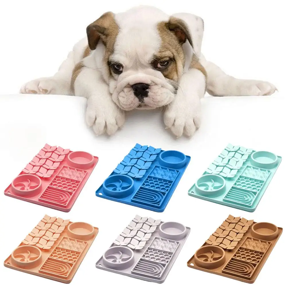 Slow Feeder Upgraded 3 in 1 Dog Bowls Dog Licking Mat With Suction Cups For Anxiety Relief Perfect For Pet Food Yogurt BPA V7E0
Slow Feeder Upgraded 3 in 1 Dog Bowls Dog Licking Mat With Suction Cups For Anxiety Relief Perfect For Pet Food Yogurt BPA V7E0