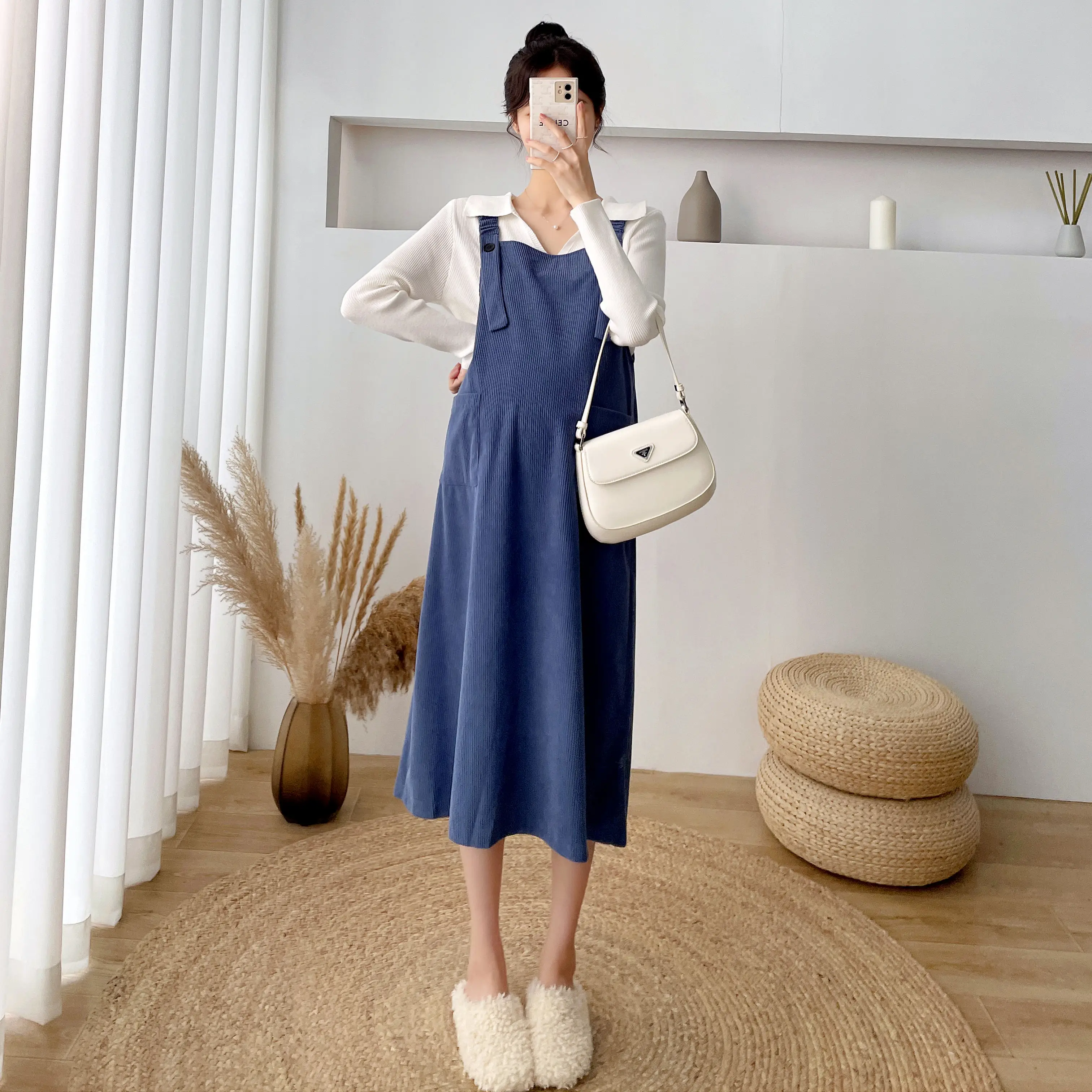 5887# 2022 Autumn Korean Fashion Corduroy Maternity Vest Dress Knitted Shirt Sets Loose Clothes for Pregnant Women Pregnancy
5887# 2022 Autumn Korean Fashion Corduroy Maternity Vest Dress Knitted Shirt Sets Loose Clothes for Pregnant Women Pregnancy