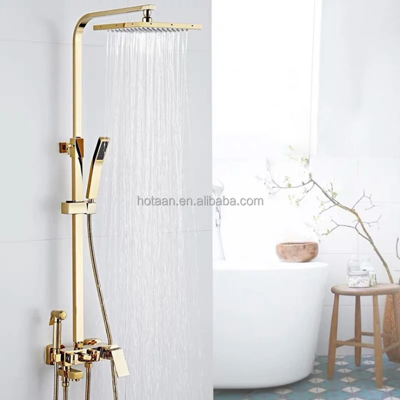 Gold Plated Bathroom Mixer Bath Tub Copper Mixing Control Valve Wall Mounted Shower Faucet concealed faucet
Gold Plated Bathroom Mixer Bath Tub Copper Mixing Control Valve Wall Mounted Shower Faucet concealed faucet