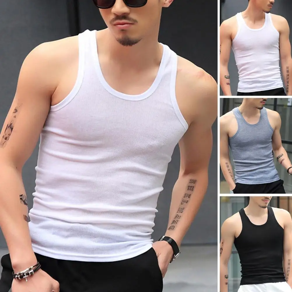 O-neck Sleeveless Tank Tops Solid Color Slim Fit Fitness Gym Workout Undershirt Bodybuilding Running Vest T Shirt For Men
O-neck Sleeveless Tank Tops Solid Color Slim Fit Fitness Gym Workout Undershirt Bodybuilding Running Vest T Shirt For Men