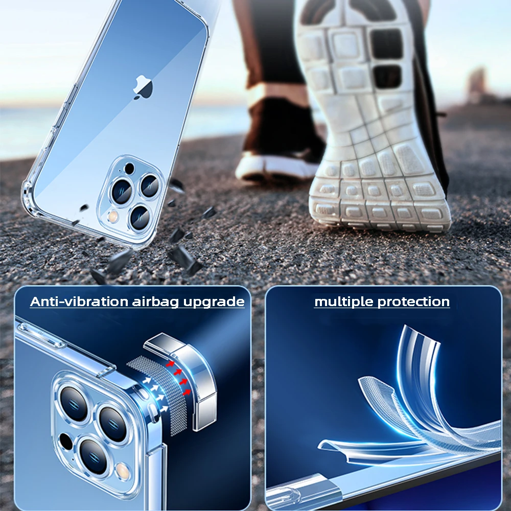 Luxury clear case for iphone 13 12 11 Pro Max Mini X XR XS 7 8 Plus SE 2020 TPU Transparent Silicone Shockproof Back Cover
Luxury clear case for iphone 13 12 11 Pro Max Mini X XR XS 7 8 Plus SE 2020 TPU Transparent Silicone Shockproof Back Cover