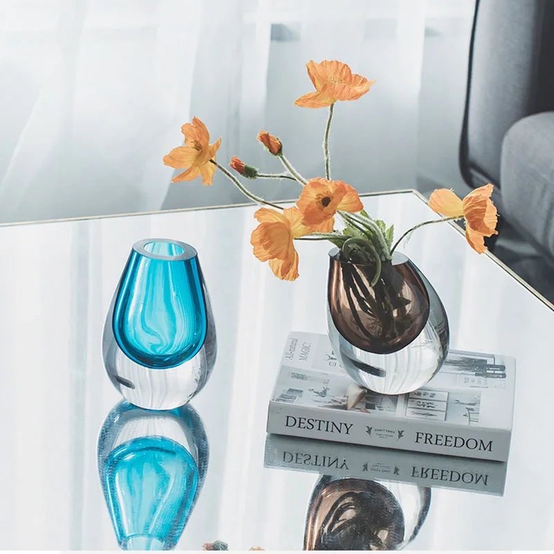 Water Drop Mini Flower Vase Modern Light Luxury Ice Blue Colored Glaze Flowers Arrangement Container Home Decor ваза для цветов
Water Drop Mini Flower Vase Modern Light Luxury Ice Blue Colored Glaze Flowers Arrangement Container Home Decor ваза для цветов