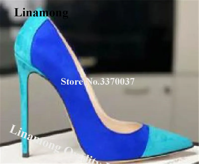 Patchwork Pumps Linamong Brand Pointed Toe Mixed-colors Stiletto Heel Pumps Blue Red Slip-on High Heels Big Size Dress Heels
Patchwork Pumps Linamong Brand Pointed Toe Mixed-colors Stiletto Heel Pumps Blue Red Slip-on High Heels Big Size Dress Heels