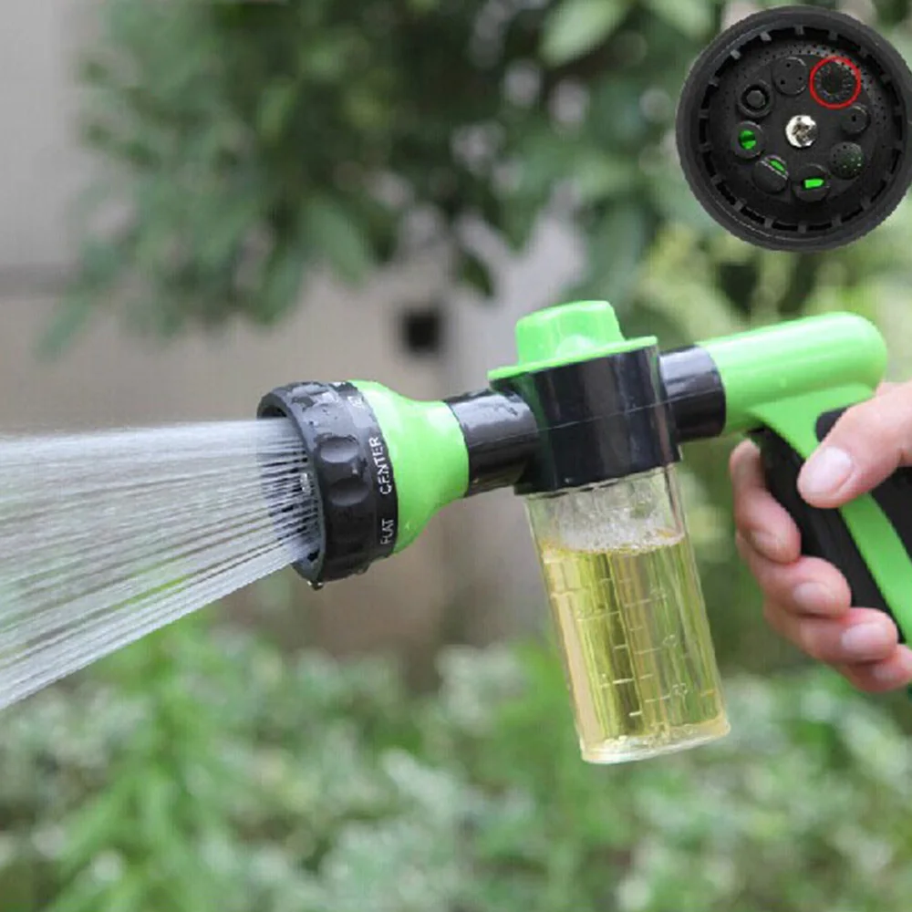 Portable Garden Water Hose Foam Sprayer Nozzle Soap Dispenser 8 Mode Car Washing Automobiles Cleaning Wash Tool
Portable Garden Water Hose Foam Sprayer Nozzle Soap Dispenser 8 Mode Car Washing Automobiles Cleaning Wash Tool