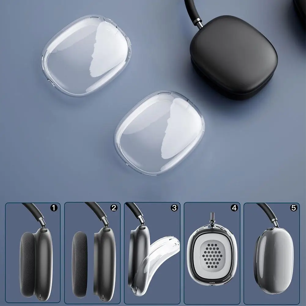 Мягкие беспроводные противоударные наушники из ТПУ для AirPods Max 2 защита от царапин