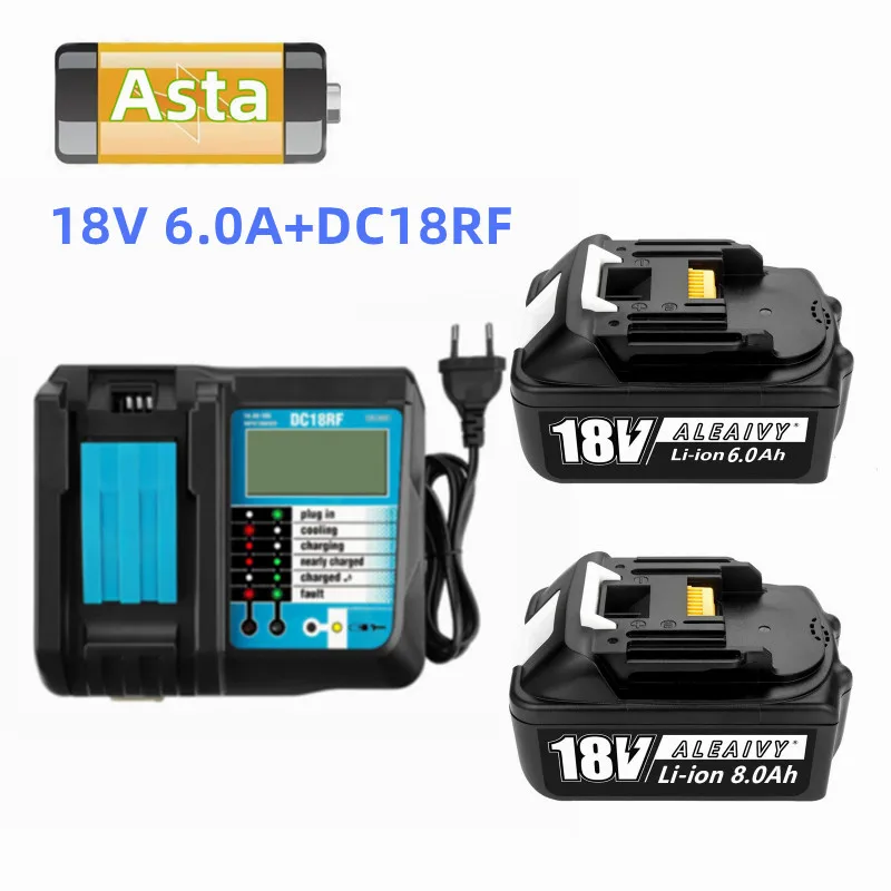 Перезаряжаемый аккумулятор BL1860B 18 в 6000 мА ч, 3 А, для беспроводной дрели Makita 18VBL1860, BL1840, BL1850
Перезаряжаемый аккумулятор BL1860B 18 в 6000 мА ч, 3 А, для беспроводной дрели Makita 18VBL1860, BL1840, BL1850