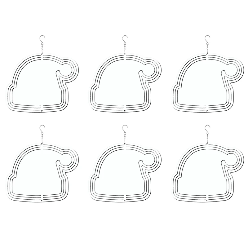 6Pack 8Inch Sublimation Wind Spinner Blanks Wind Spinner Outdoor Wind Spinners Hanging For Garden Yard, Christmas Hat
6Pack 8Inch Sublimation Wind Spinner Blanks Wind Spinner Outdoor Wind Spinners Hanging For Garden Yard, Christmas Hat