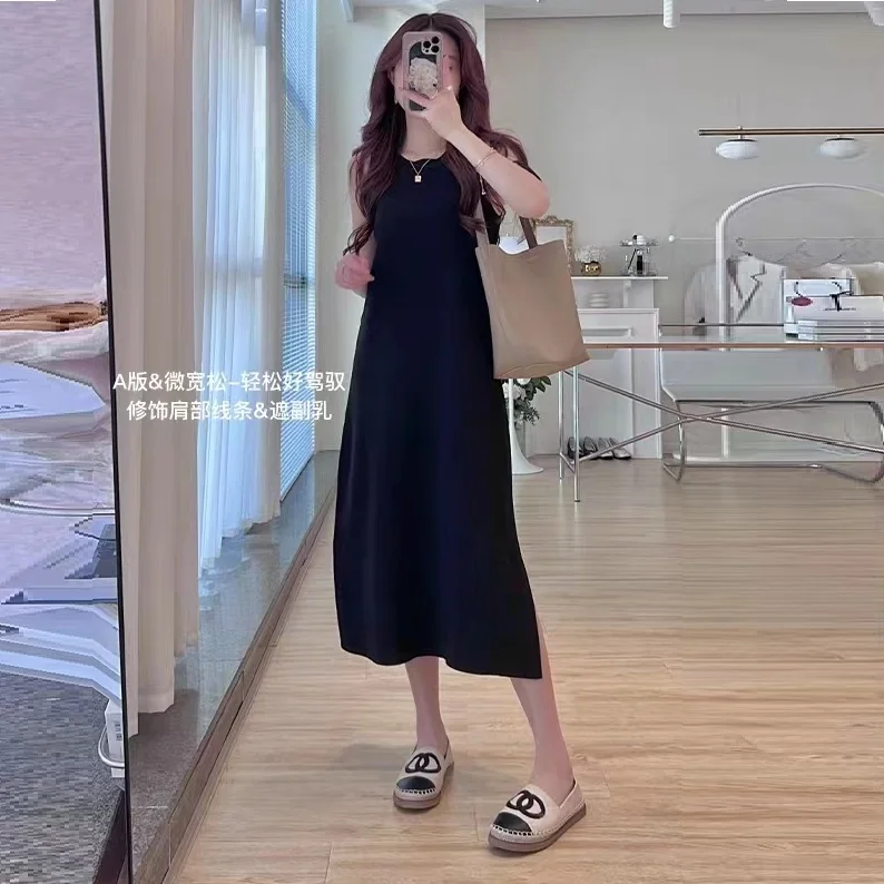Japanese Style Striped Elegant Knitted Vest Dress Women Summer Casual Long One-Piece Dresses Sleeveless O-Neck Vestidos I947
Japanese Style Striped Elegant Knitted Vest Dress Women Summer Casual Long One-Piece Dresses Sleeveless O-Neck Vestidos I947