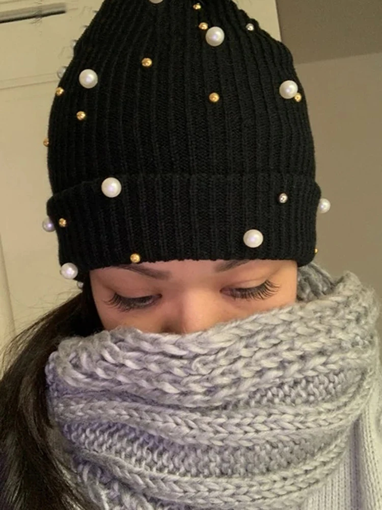 CHSDCSI Knitted Autumn Fashion Winter Skullies Pearl Solid Color Keep Warm Outdoor Women Hat Elastic Crimping Beanie Ski Cap
CHSDCSI Knitted Autumn Fashion Winter Skullies Pearl Solid Color Keep Warm Outdoor Women Hat Elastic Crimping Beanie Ski Cap