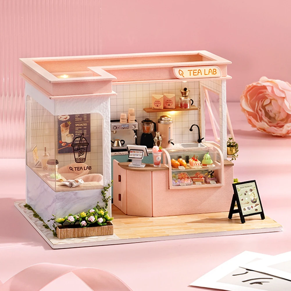 DIY Wooden 3D Dollhouse Miniature Furniture with LED Lights Dustproof Cover Casa Doll House Toy Children Birthday Gifts
DIY Wooden 3D Dollhouse Miniature Furniture with LED Lights Dustproof Cover Casa Doll House Toy Children Birthday Gifts