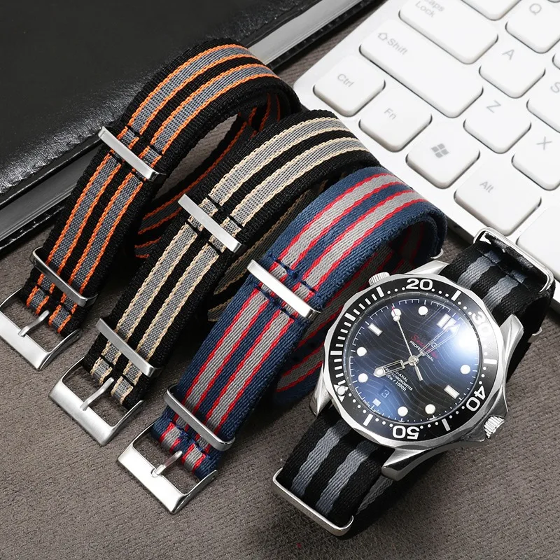Nylon Canvas Strap 20mm for NATO Band 304 Stainless Steel Buckle Men Replacement Bracelet Watch Accessories for Omega
Nylon Canvas Strap 20mm for NATO Band 304 Stainless Steel Buckle Men Replacement Bracelet Watch Accessories for Omega