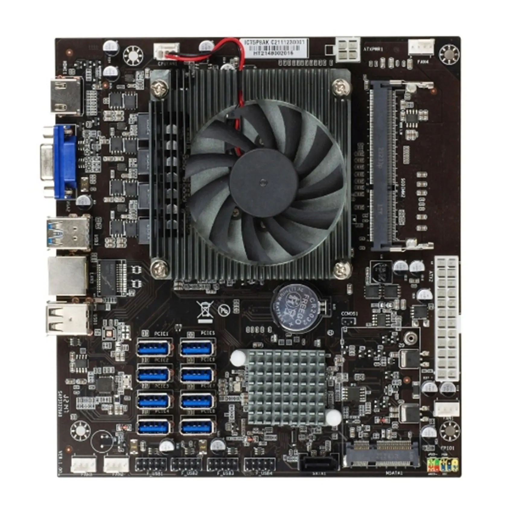 B75 ETH Mining Motherboard 8 USB3.0 to PCIE X1 with Fan Support DDR3L SODIMM RAM MSATA for ETH Miner Motherboard
B75 ETH Mining Motherboard 8 USB3.0 to PCIE X1 with Fan Support DDR3L SODIMM RAM MSATA for ETH Miner Motherboard