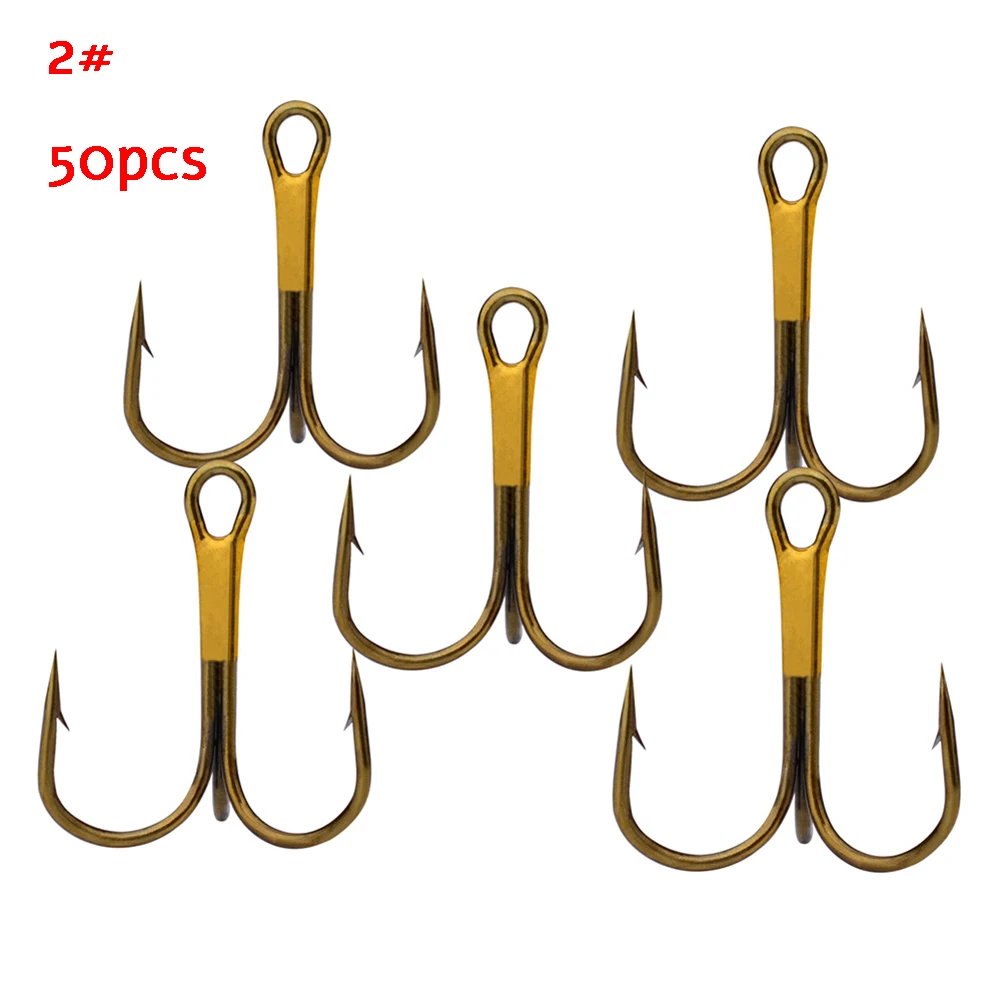 50pcs/Pack Fishing Treble Hook Stainless Steel Black Sharp High Strength Triple Hooks Fishhooks Hard Lure Round Bent Artificial
50pcs/Pack Fishing Treble Hook Stainless Steel Black Sharp High Strength Triple Hooks Fishhooks Hard Lure Round Bent Artificial
