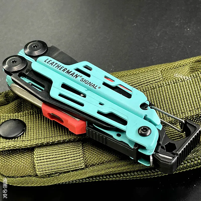 LEATHERMAN-SIGNAL многофункциональные плоскогубцы для кемпинга, оснащены молотком и экстренным свистком-9 цветов