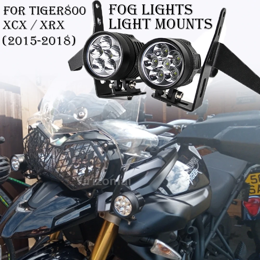 For Tiger800 Tiger 800 XCX XRX 2015 - 2018 2017 Fog Lights Auxiliary Bracket Light Mounts Spotlight Bracket Spot Light Holder
For Tiger800 Tiger 800 XCX XRX 2015 - 2018 2017 Fog Lights Auxiliary Bracket Light Mounts Spotlight Bracket Spot Light Holder
