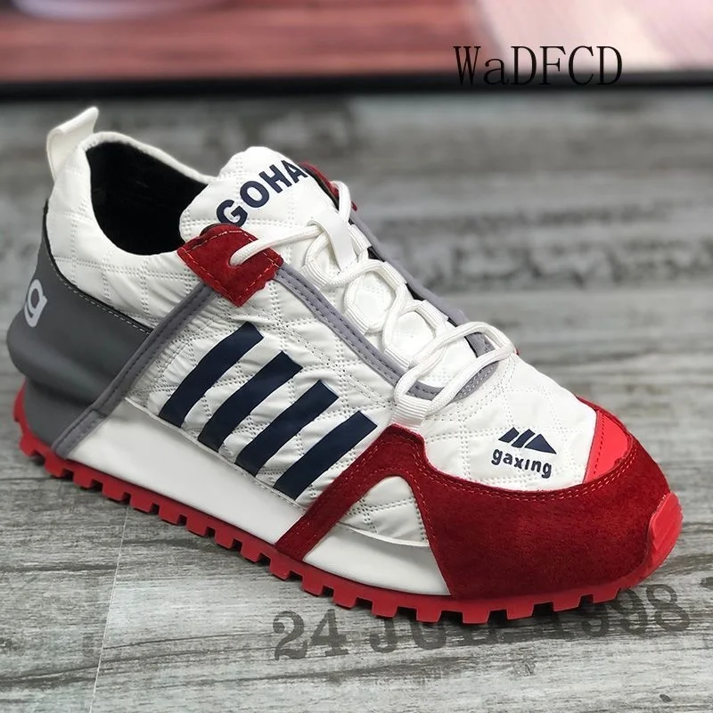 Men Women Chunky Sneakers Fashion Casual Secondary Leather Cowhide Fabric Upper Increased Internal Cover Bottom Platform Shoes
Men Women Chunky Sneakers Fashion Casual Secondary Leather Cowhide Fabric Upper Increased Internal Cover Bottom Platform Shoes