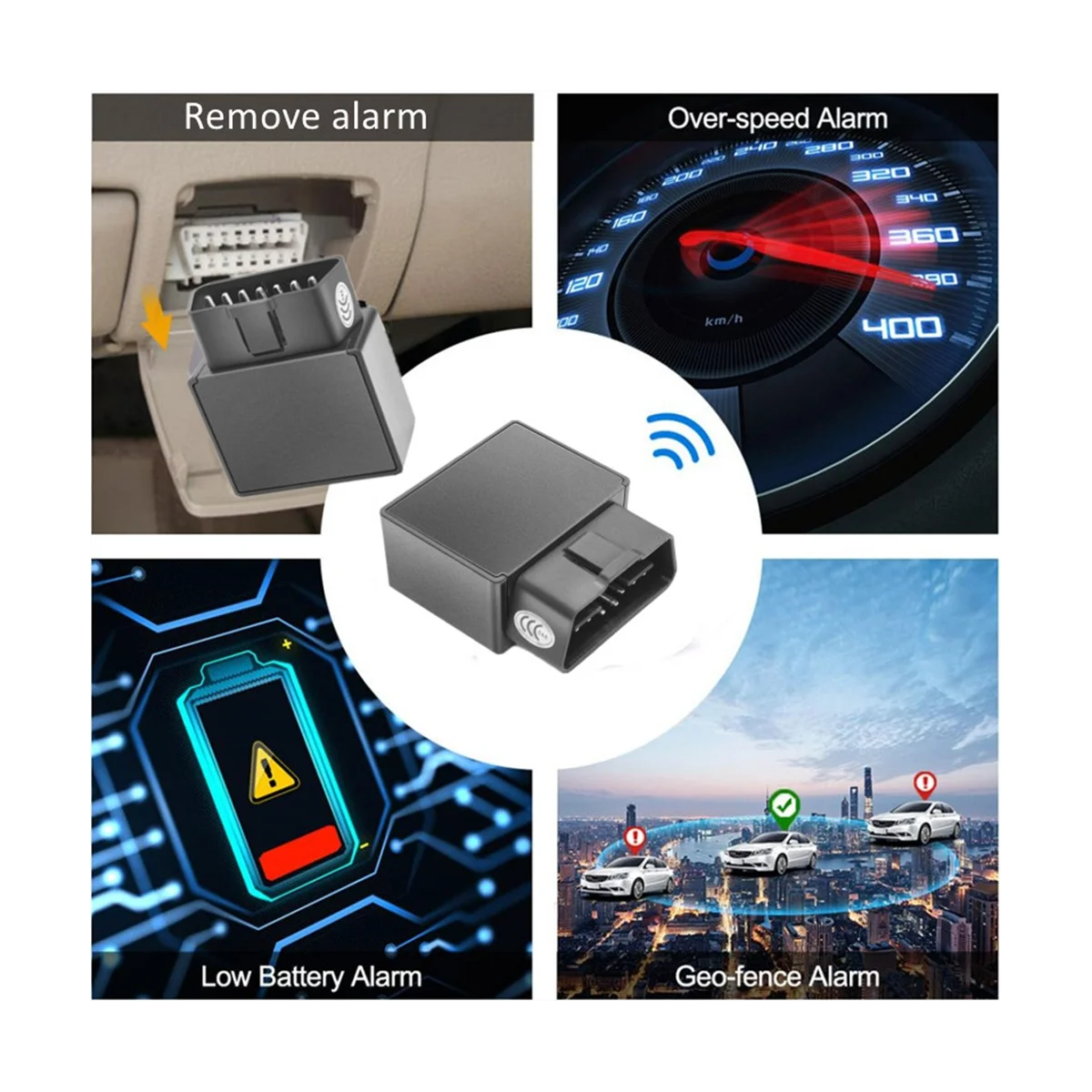 Free APP Plug and Play Voice Monitor Over-Speed Vibration Alarm Mini 4G OBD GPS Car Tracker Realtime Tracking(B)
Free APP Plug and Play Voice Monitor Over-Speed Vibration Alarm Mini 4G OBD GPS Car Tracker Realtime Tracking(B)