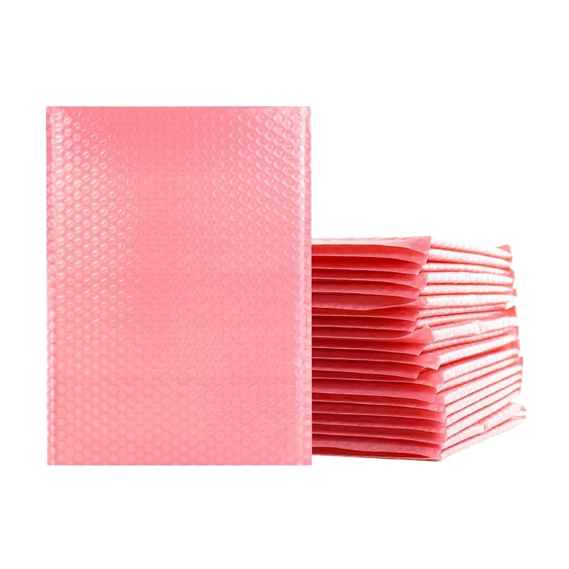 50 Pcs 15X20+4Cm Pink Bubble Mailing Self-Sealing Padded Envelope Transport Bag Suitable For Offices, Homes And Shops
50 Pcs 15X20+4Cm Pink Bubble Mailing Self-Sealing Padded Envelope Transport Bag Suitable For Offices, Homes And Shops