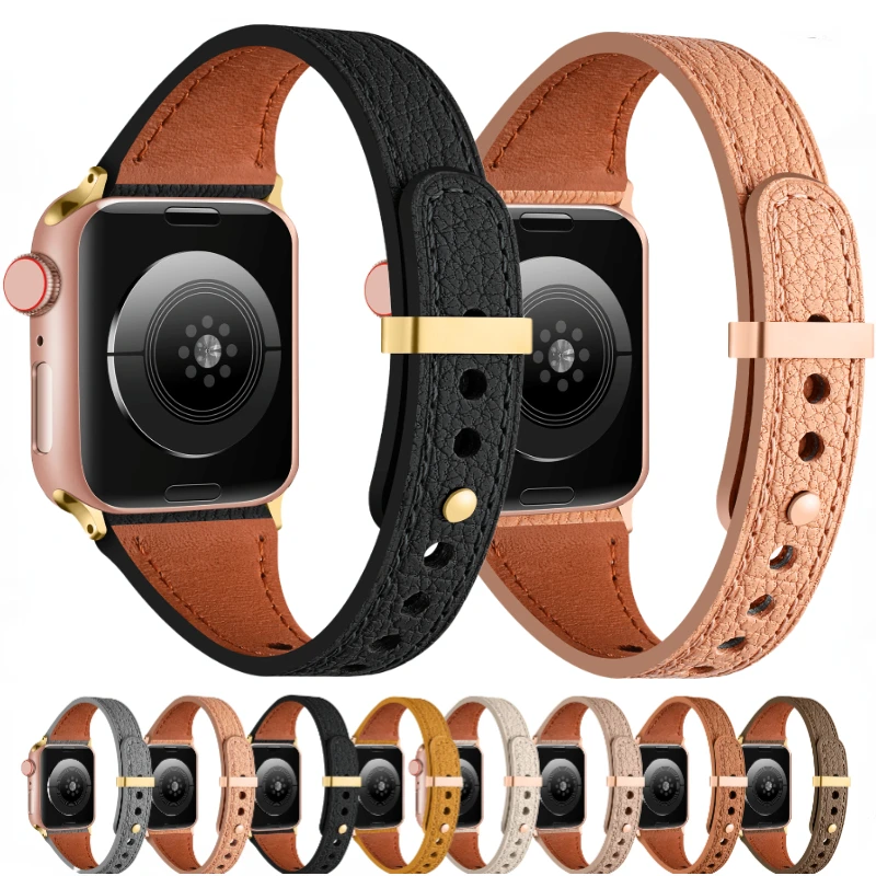 Leather Strap For Apple watch Band Ultra 49mm 8 7 45mm 41mm Sports bracelet Belt For iWatch 6 5 4 SE 44mm 42mm 40mm 38mm Correa
Leather Strap For Apple watch Band Ultra 49mm 8 7 45mm 41mm Sports bracelet Belt For iWatch 6 5 4 SE 44mm 42mm 40mm 38mm Correa