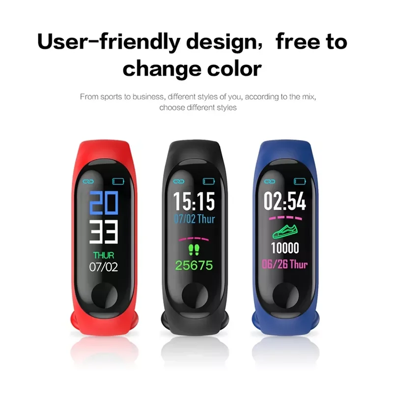 jmt M3 Smart Digital Watch Bracelet for Child Women with Heart Rate Monitoring Running Pedometer Colour Counter Health Sport T
jmt M3 Smart Digital Watch Bracelet for Child Women with Heart Rate Monitoring Running Pedometer Colour Counter Health Sport T