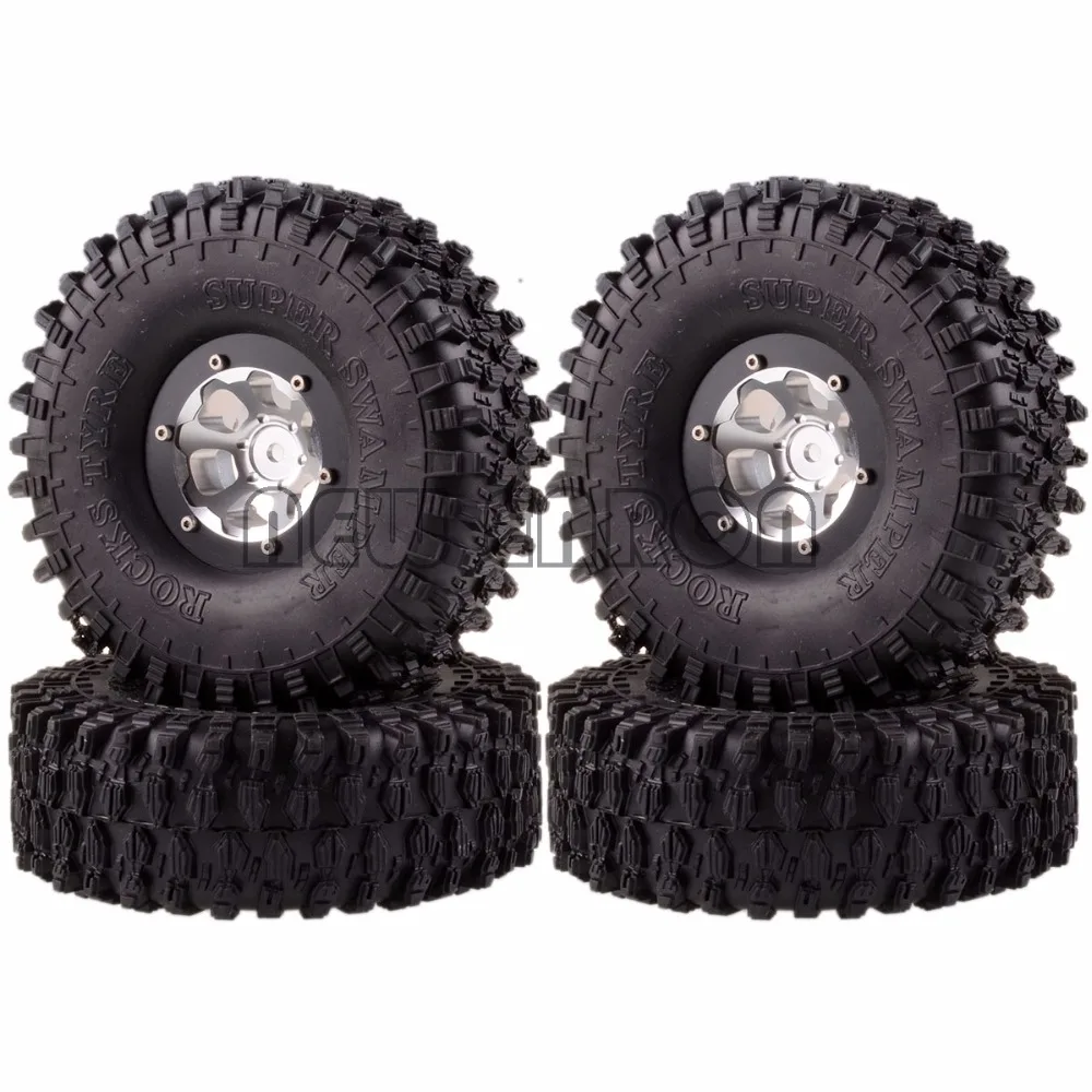 NEW ENRON 4PCS 1.9" Metal Wheel Rims & 120MM Super Swamper Tyre Tires For RC 1/10 1:10 Rock Crawler TRX4 Tamiya CC01 MST jimny 
NEW ENRON 4PCS 1.9" Metal Wheel Rims & 120MM Super Swamper Tyre Tires For RC 1/10 1:10 Rock Crawler TRX4 Tamiya CC01 MST jimny
