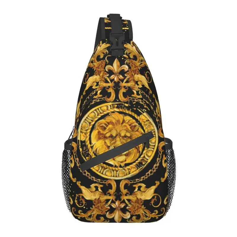 Fashion Luxury Golden Europe Floral Lion Crossbody Sling Backpack Men Shoulder Chest Bag for Travel Cycling
Fashion Luxury Golden Europe Floral Lion Crossbody Sling Backpack Men Shoulder Chest Bag for Travel Cycling
