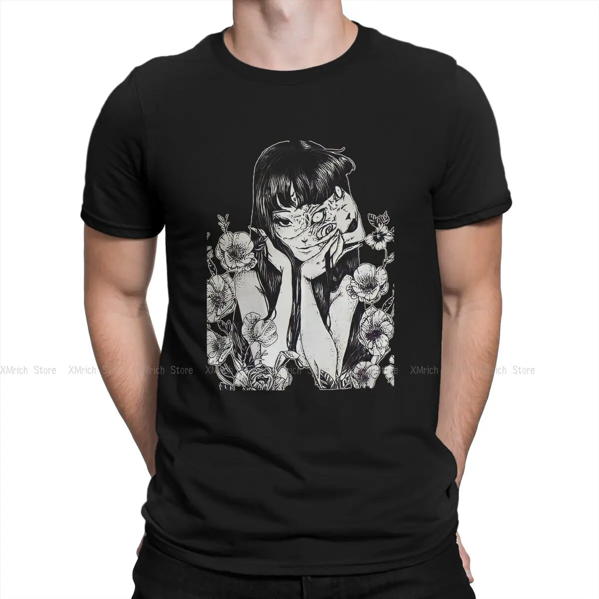 Crazy Tomie Junji Ito Flowers T-Shirt Men Crewneck Cotton T Shirt Uzumaki Japanese Horror Anime Manga Short Sleeve Tees
Crazy Tomie Junji Ito Flowers T-Shirt Men Crewneck Cotton T Shirt Uzumaki Japanese Horror Anime Manga Short Sleeve Tees
