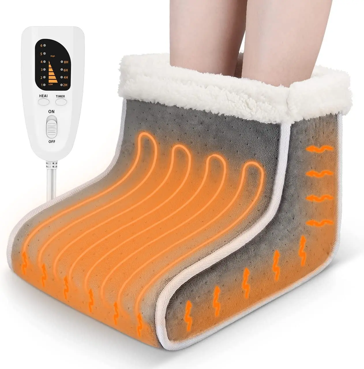 Heating Pad for Foot, Electric Heated Foot Warmer, Washable, 6-Level Heating and 4-Level Timing, Christmas
Heating Pad for Foot, Electric Heated Foot Warmer, Washable, 6-Level Heating and 4-Level Timing, Christmas