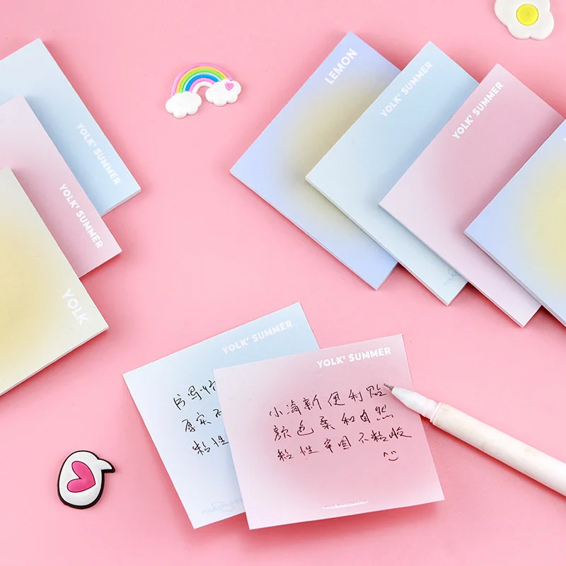 Notepad Sticky Notes 50sheets Memo Pad N-times Note Pads Simple Gradient Notebooks Writing Stationery Papeleria Office School
Notepad Sticky Notes 50sheets Memo Pad N-times Note Pads Simple Gradient Notebooks Writing Stationery Papeleria Office School