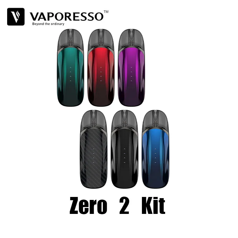 

Original Vaporesso Zero 2 pod kit With 800mAh Built-in Battery With Zero 2 1.0ohm Mesh 1.3ohm Ccell Pod