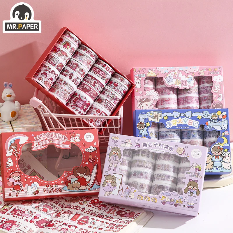 Mr.paper 4 Styles 20rolls/Bag Kawaii Cartoon Girl Character Washi Tapes Set Cute Hand Account Deco Material Stationery Stickers
Mr.paper 4 Styles 20rolls/Bag Kawaii Cartoon Girl Character Washi Tapes Set Cute Hand Account Deco Material Stationery Stickers